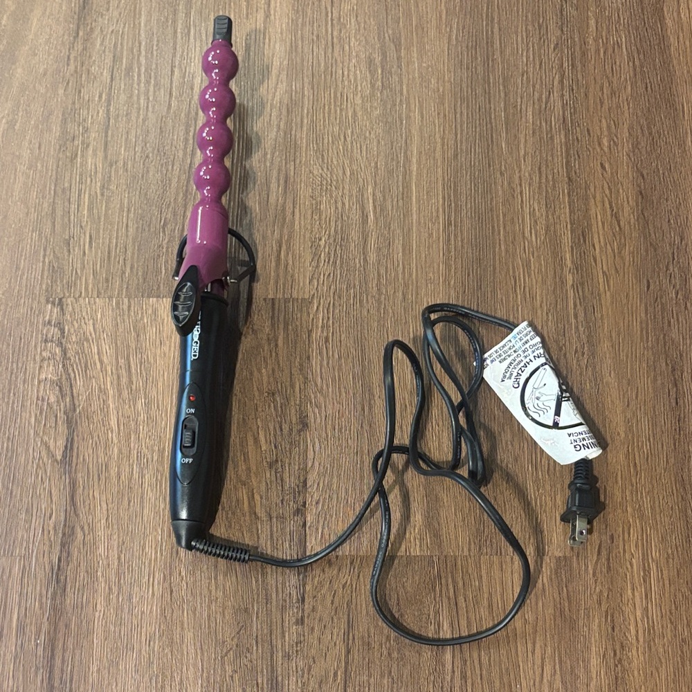 Purple and Black Curling Wand